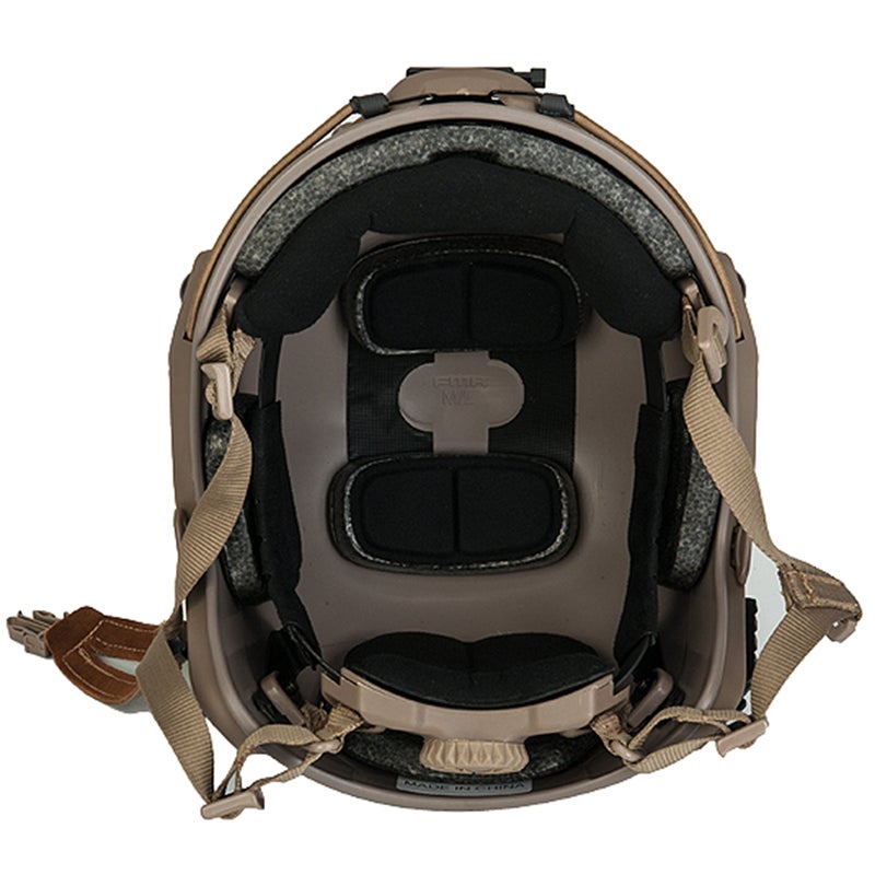 Lancer Tactical Medium - Large Industrial Durable ABS Plastic Constructed Maritime Helmet w/Adjustable 20mm Side Rail Adapter Padding Stickers NVG Shroud Bungee Retention Goggle Clip - Image 5